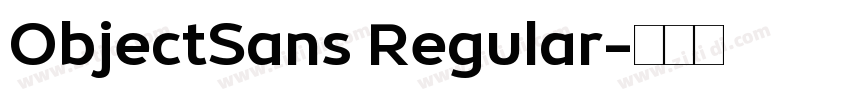 ObjectSans Regular字体转换
